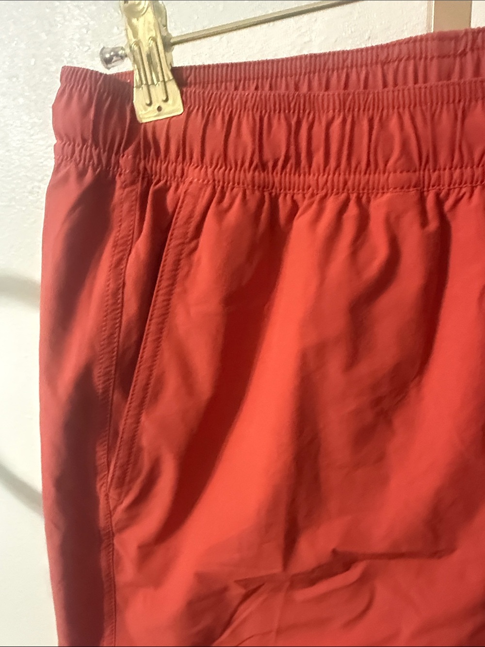 Fair Harbor Men's Coral-Red Hybrid Swim Shorts- 5”-Medium- NWT - Picture 3 of 7